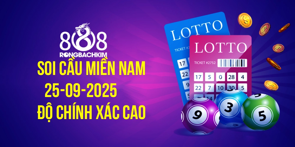 Hình ảnh Rồng Bạch Kim 888 Dự Đoán KQXS Miền Nam 25-09-2025