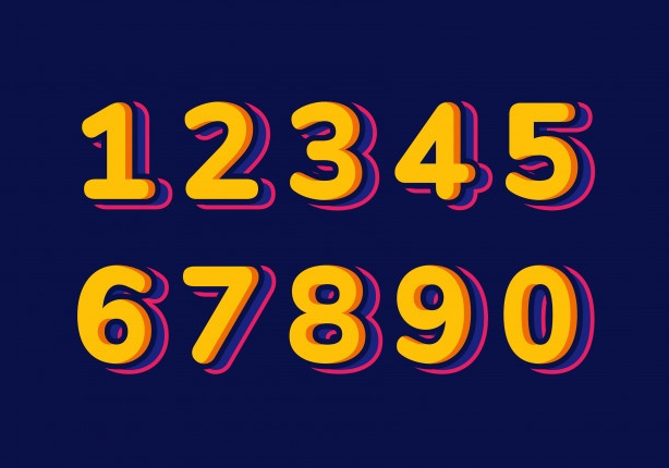 Bảng số màu vàng nổi bật trên nền xanh, thể hiện các con số may mắn liên quan đến giấc mơ