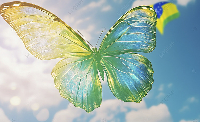 Cánh bướm tung bay giữa trời xanh, kết thúc bài viết với cảm giác tự do và lạc quan.