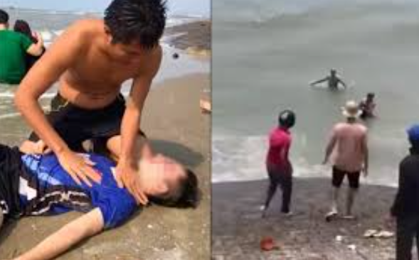 Hình ảnh mô phỏng hành động dũng cảm trong giấc mơ thấy cứu đàn ông khỏi chết đuối.