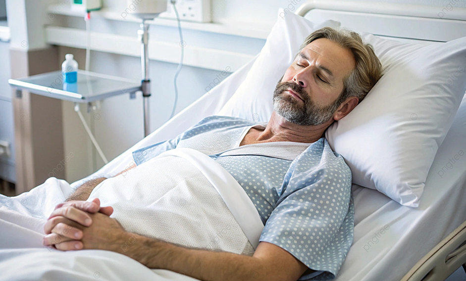 Ảnh minh họa người nằm trên giường bệnh trong không gian yên tĩnh, ánh sáng nhẹ thể hiện cảm xúc lo âu.