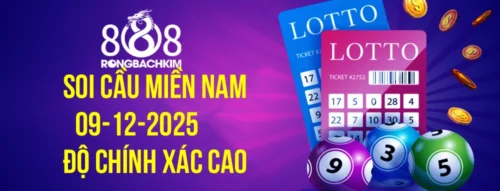 Soi cầu Rồng Bạch Kim 888 xổ số Miền Nam hôm nay ngày 09-12-2025