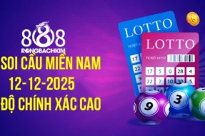 Soi cầu Rồng Bạch Kim 888 xổ số Miền Nam hôm nay ngày 12-12-2025