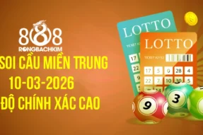 Soi cầu Rồng Bạch Kim 888 xổ số Miền Trung hôm nay ngày 10-03-2026