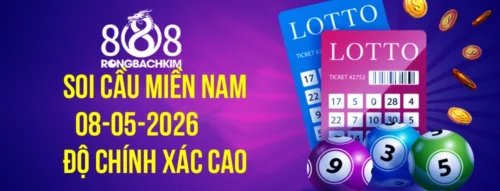 Soi cầu Rồng Bạch Kim 888 xổ số Miền Nam hôm nay ngày 08-05-2026