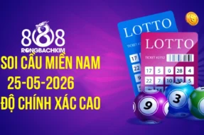 Soi cầu Rồng Bạch Kim 888 xổ số Miền Nam hôm nay ngày 25-05-2026